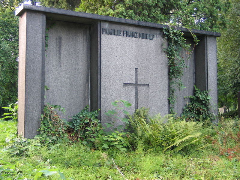 The tombstone of Franciszek Kindermann. 